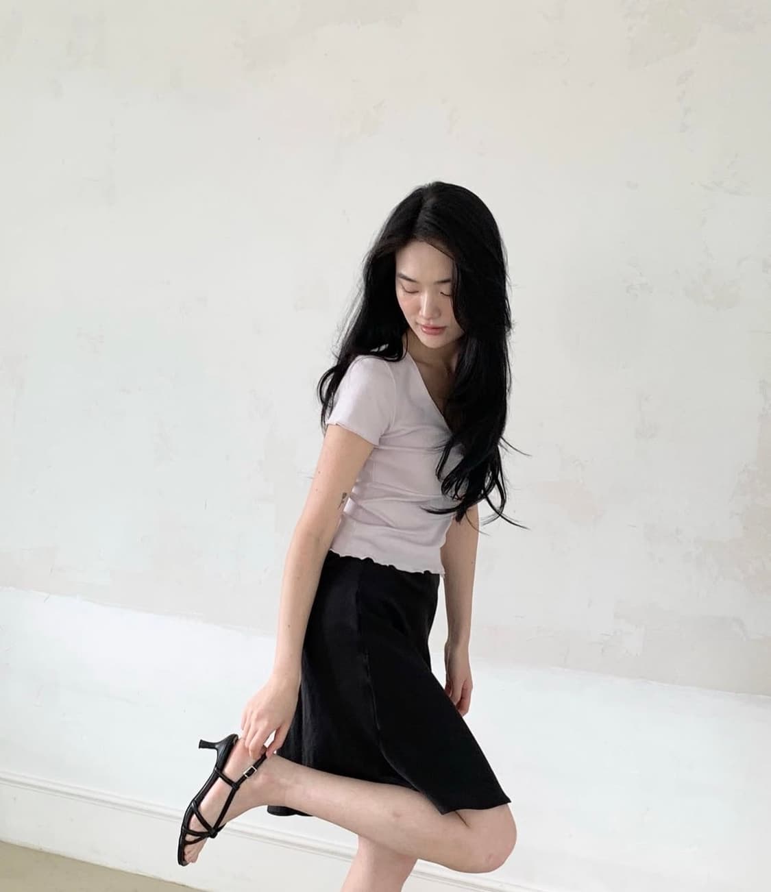 설레르 로슈 플리에 티셔츠 퍼플 상품이미지1