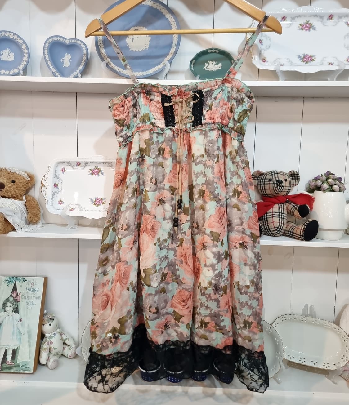 플라워 레이스 캐미솔 원피스 상품이미지6