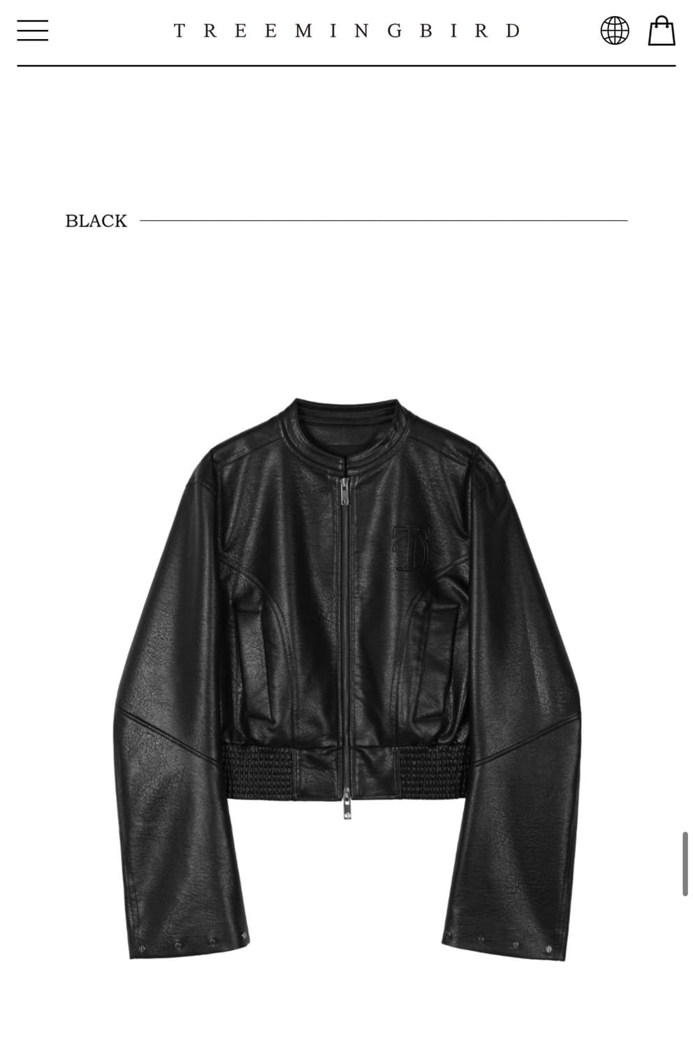 트리밍버드 가죽자켓 상품이미지1