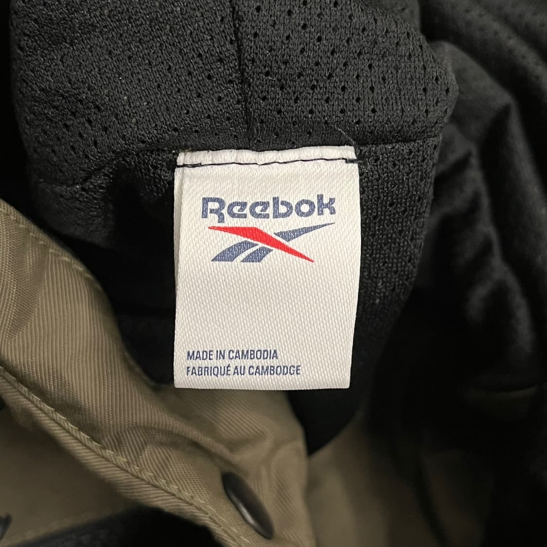 [정품/M] 리복 후드 바람막이 자켓 카키색 b15 상품이미지5