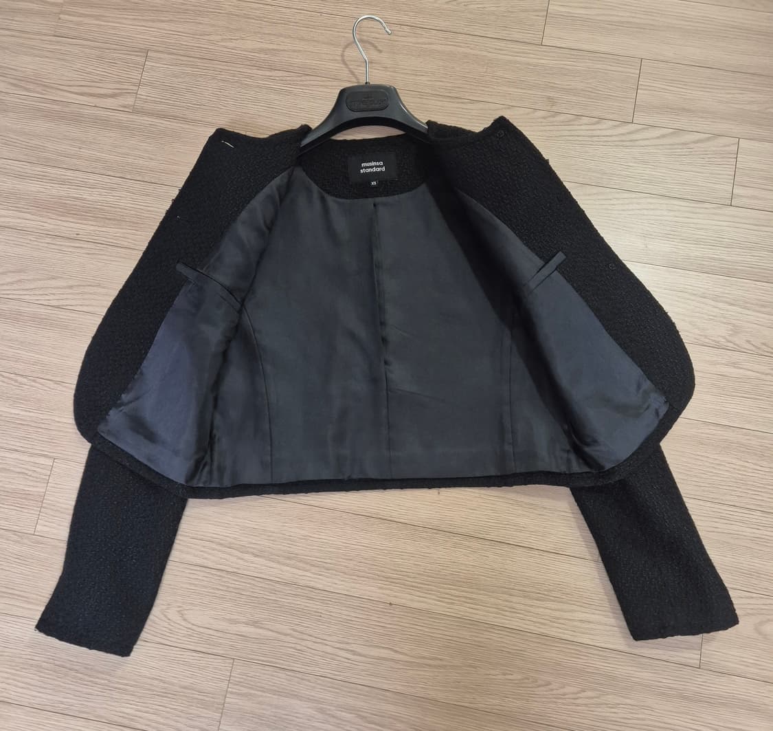 무신사스탠다드 여성 블랙 트위드 자켓 XS 상품이미지2