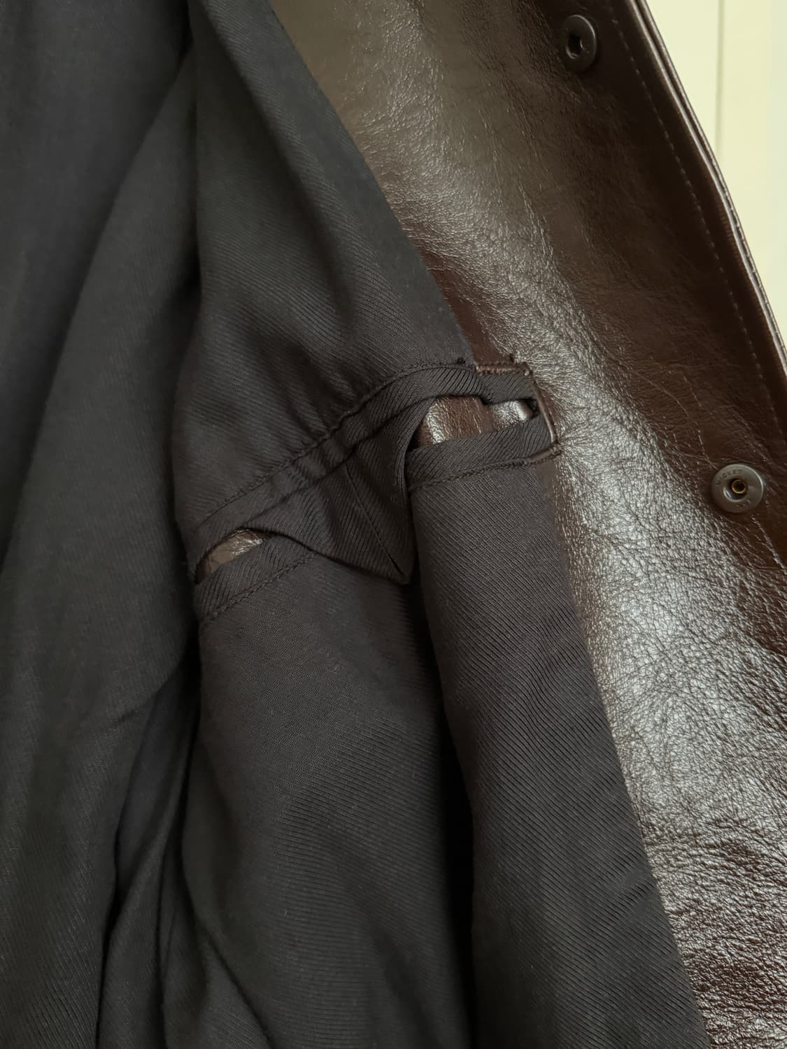 누마레 레더 자켓 (브라운) 상품이미지4