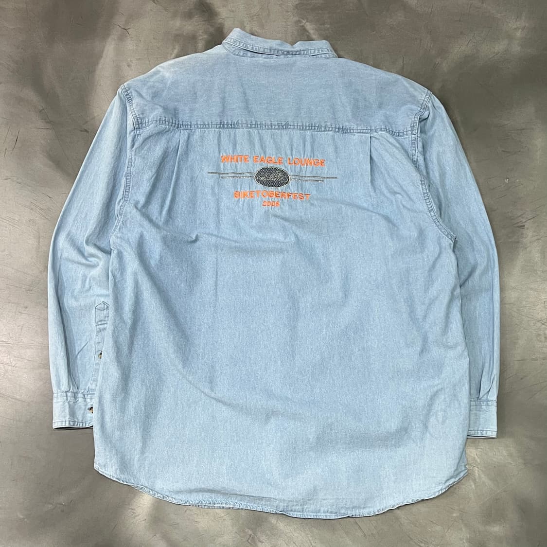  바이크 자수 데님 셔츠 y14468 상품이미지2