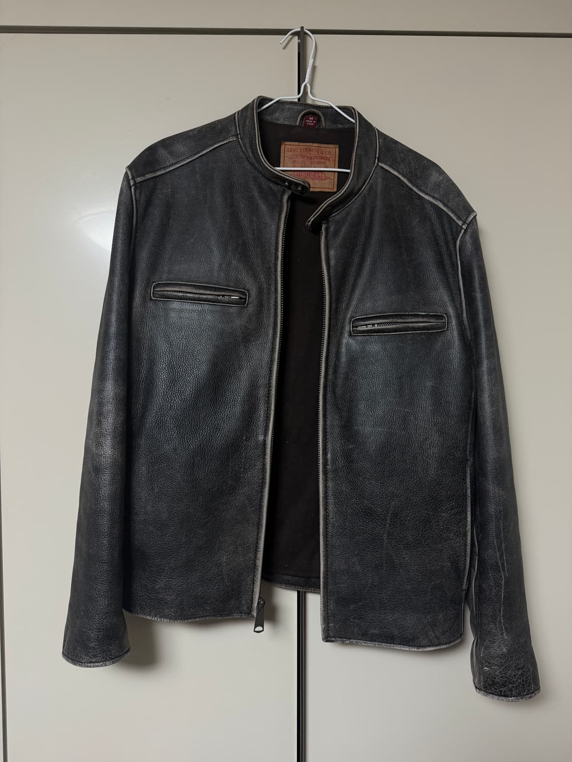 [L] 리바이스 빈티지 레더 바이커 자켓 상품이미지1