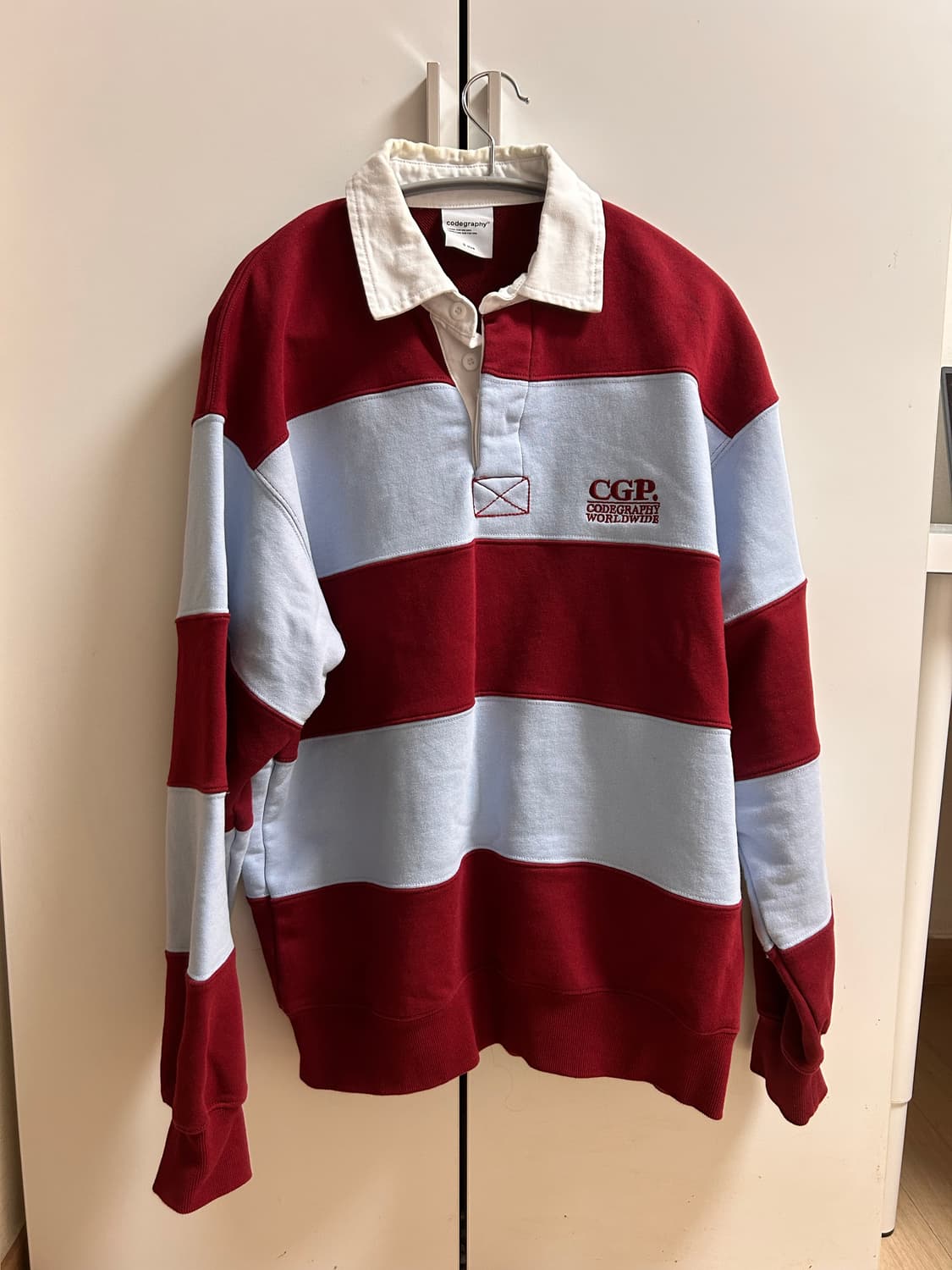 스트라이프 럭비 맨투맨 상품이미지2