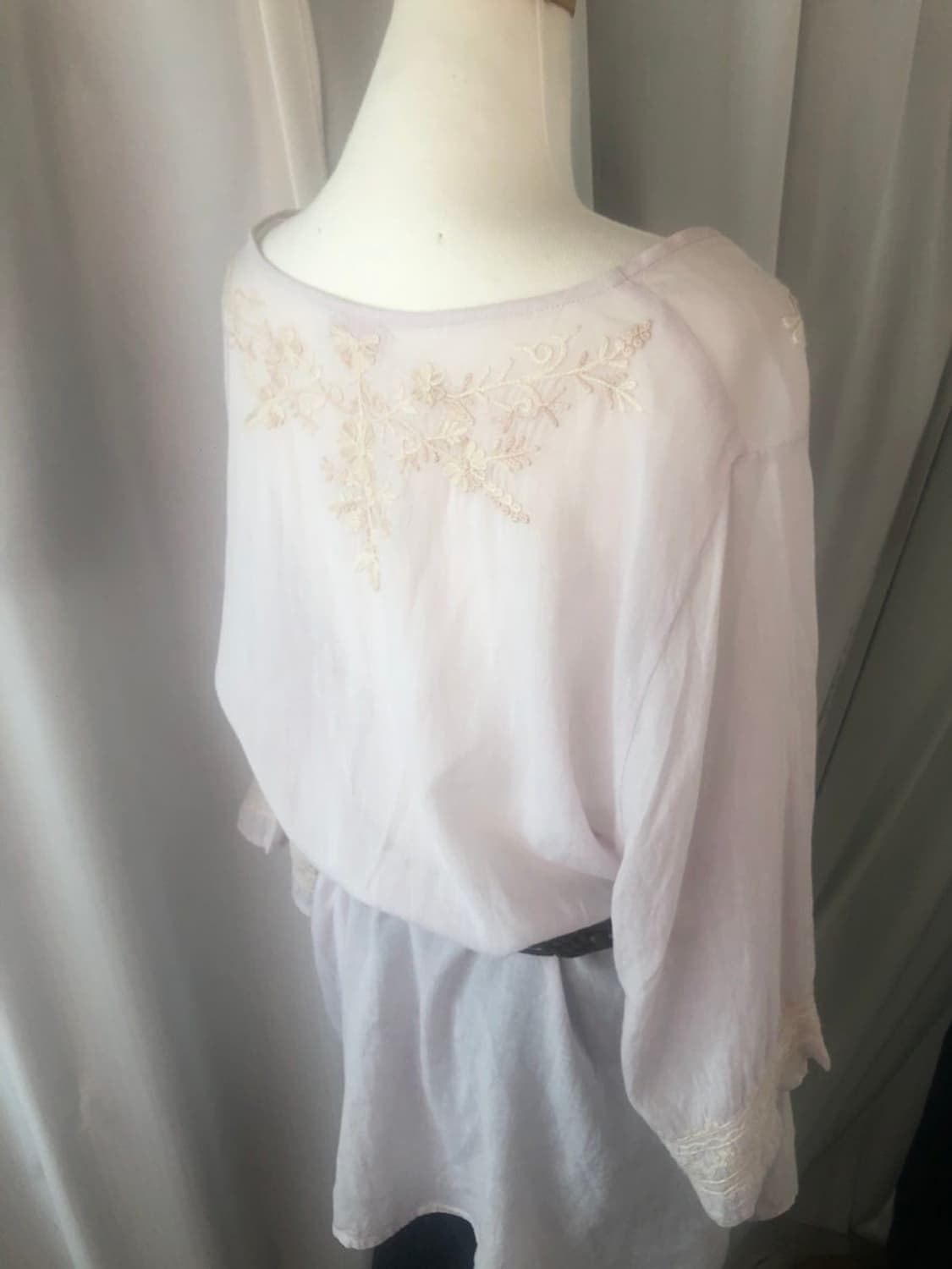727. boho ivory blouse 상품이미지4