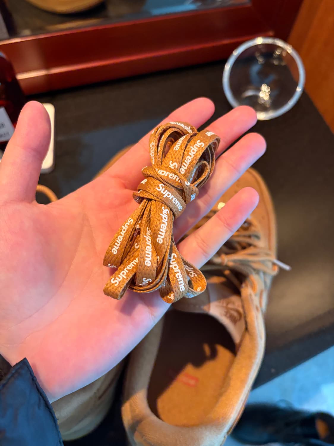 나이키 에어포스1 슈프림 된장 260 (전시용급) 상품이미지9