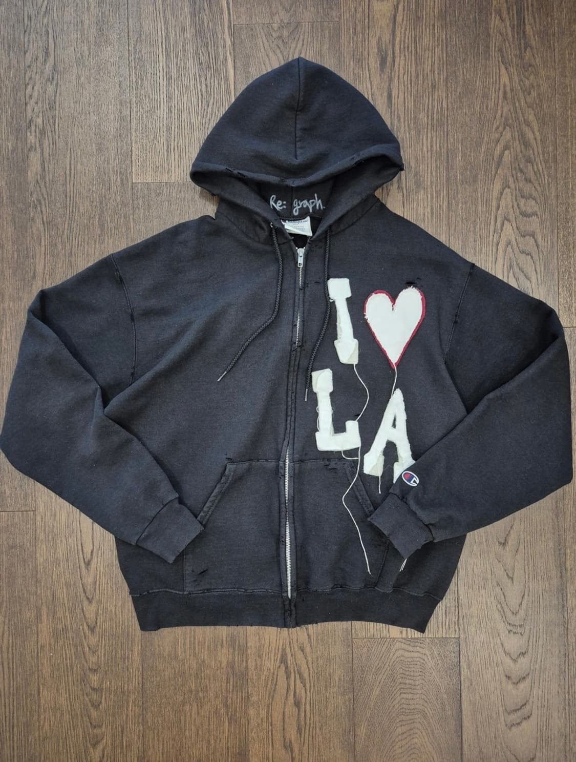 XL) Champion Vintage Rework Hoodie 상품이미지1