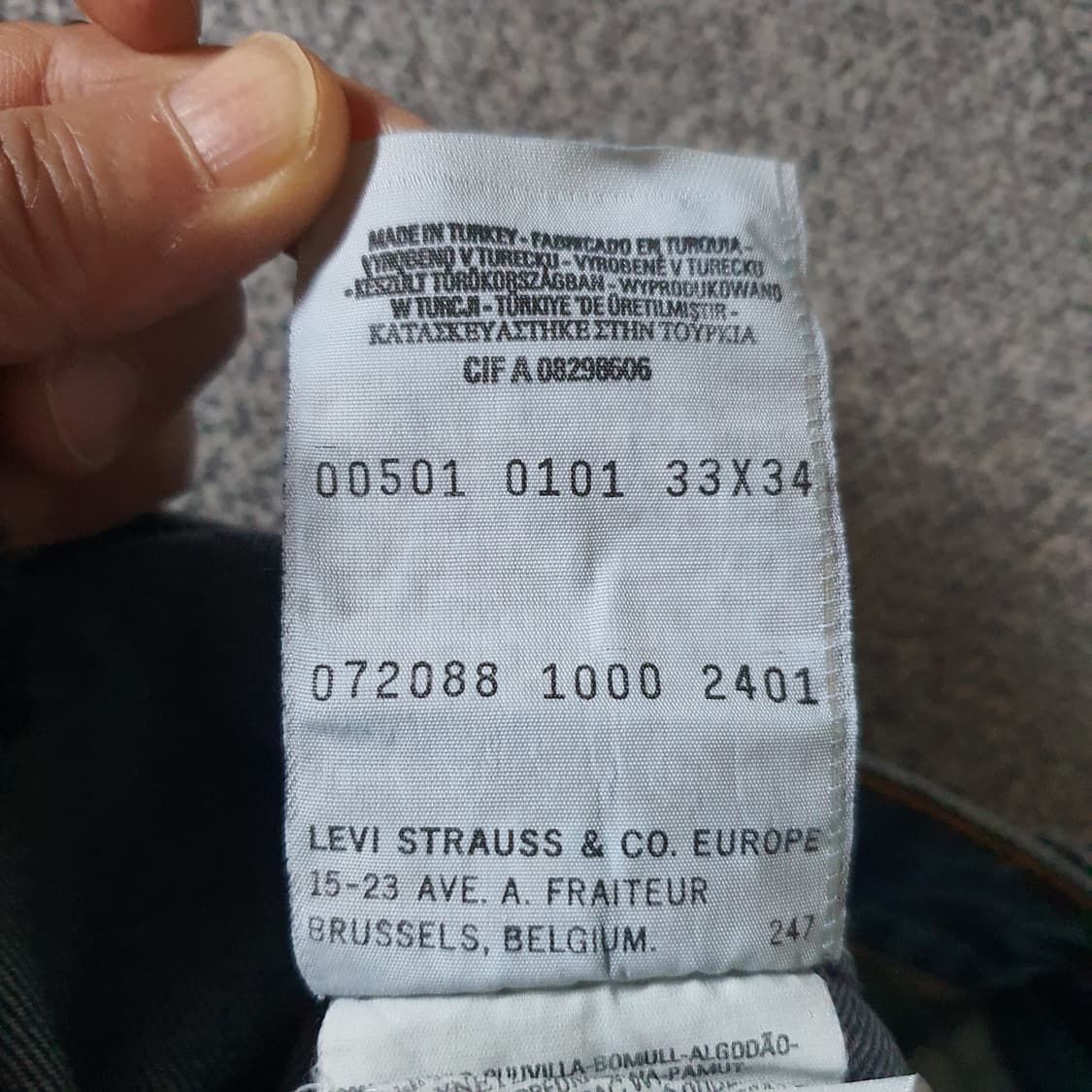 00s 유럽 리바이스501 데님 팬츠 no.14 상품이미지6