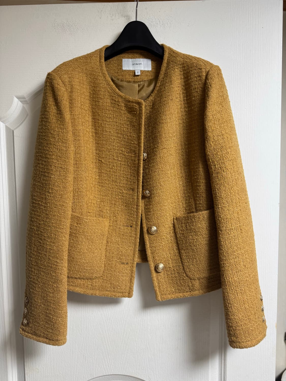 온앤온 트위드자켓 베이지 2(66)사이즈 상품이미지2