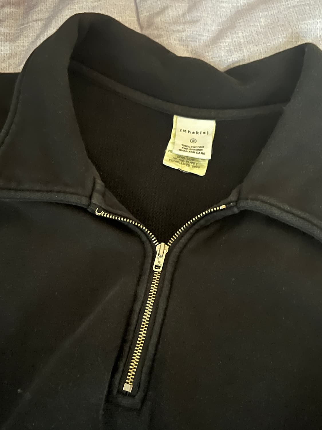 카키스 빈티지 스웻 집업 3사이즈 상품이미지1