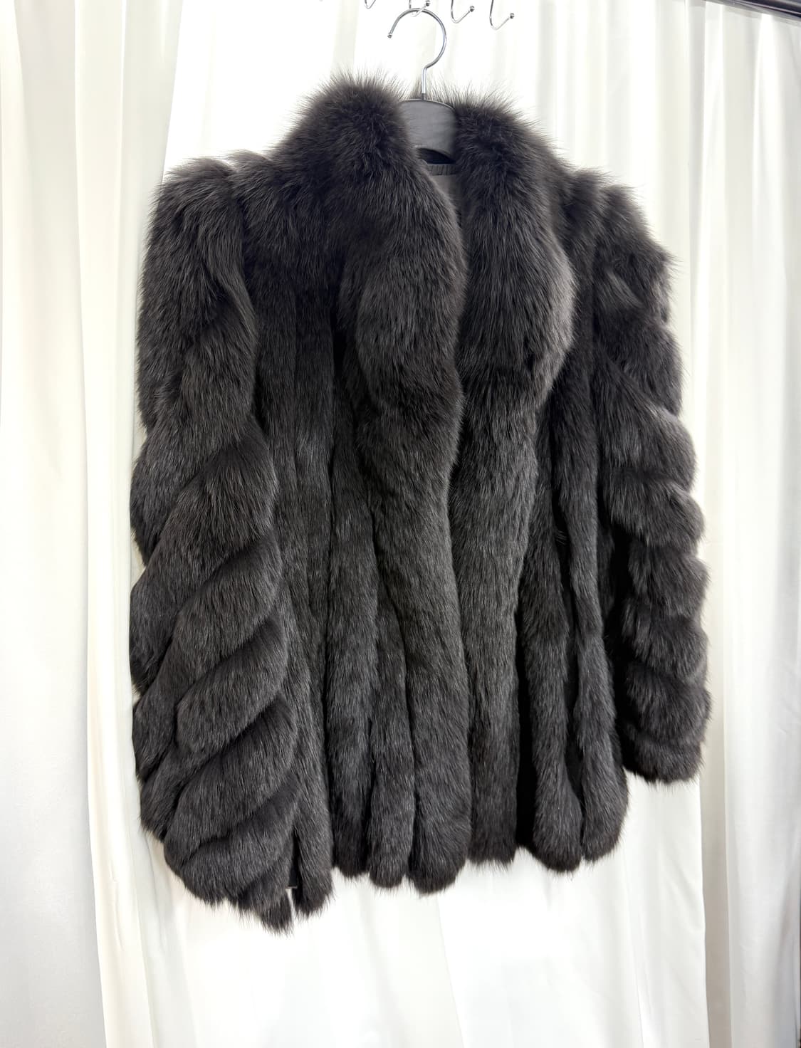Fox fur jacket (charcoal) 상품이미지1