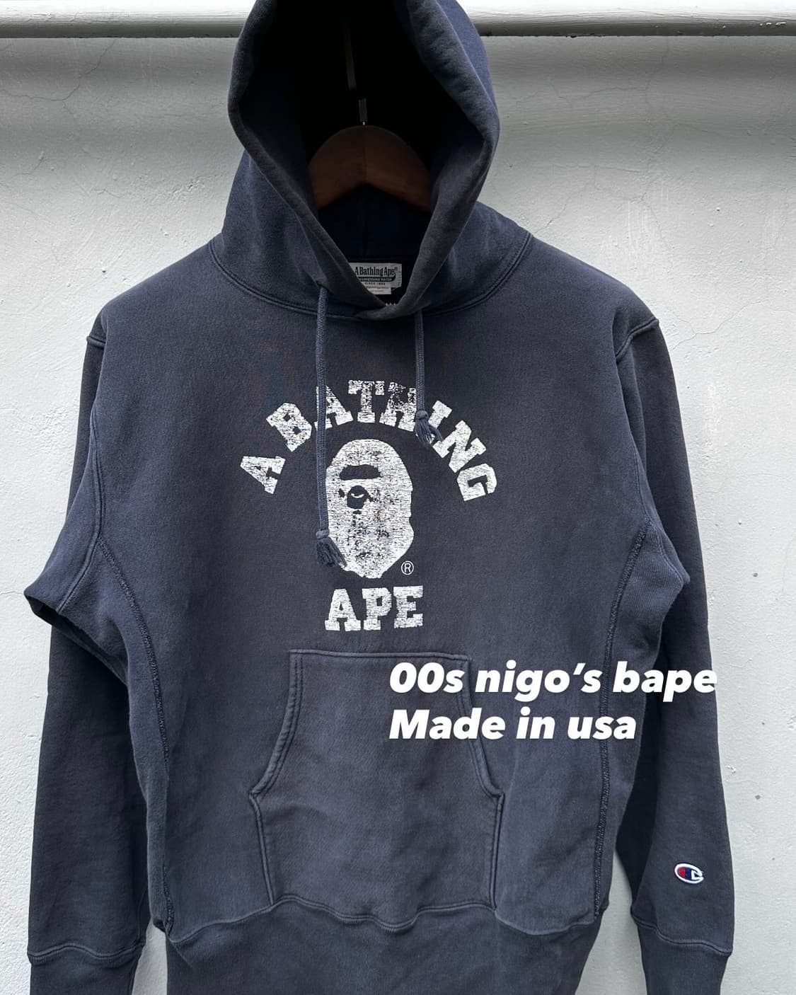 00s og nigo bape hoodie(reverseweave) 상품이미지1