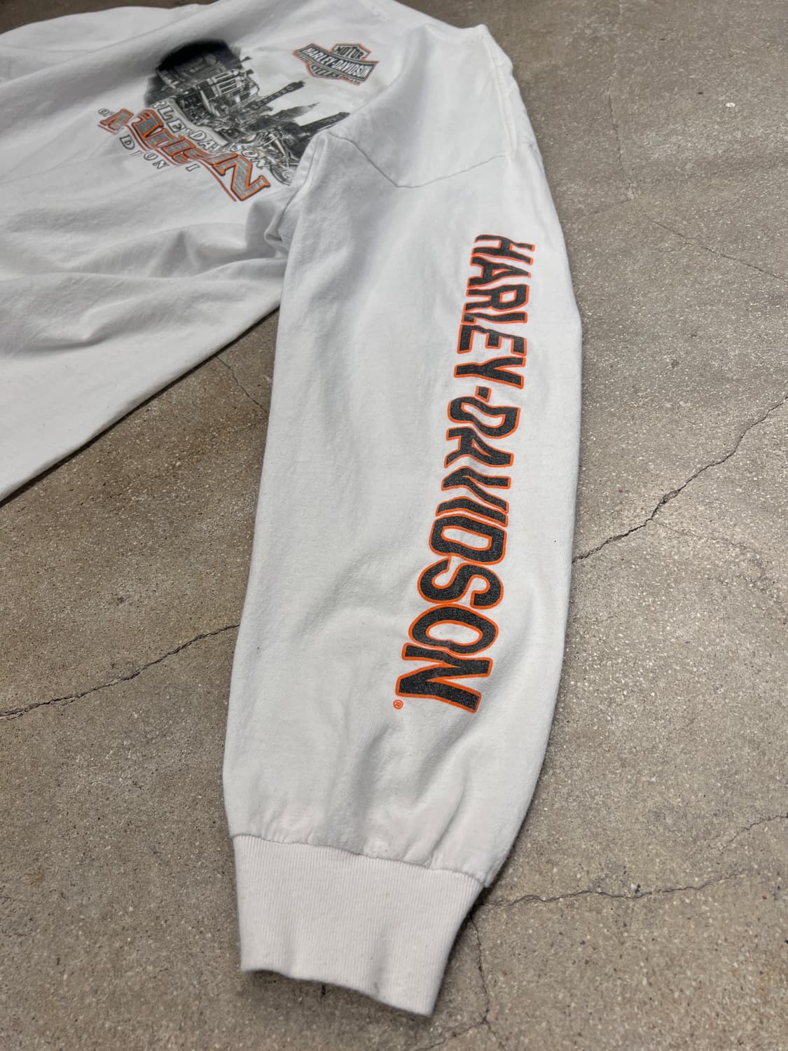 할리데이비슨 메디슨 화이트 롱슬리브 상품이미지5