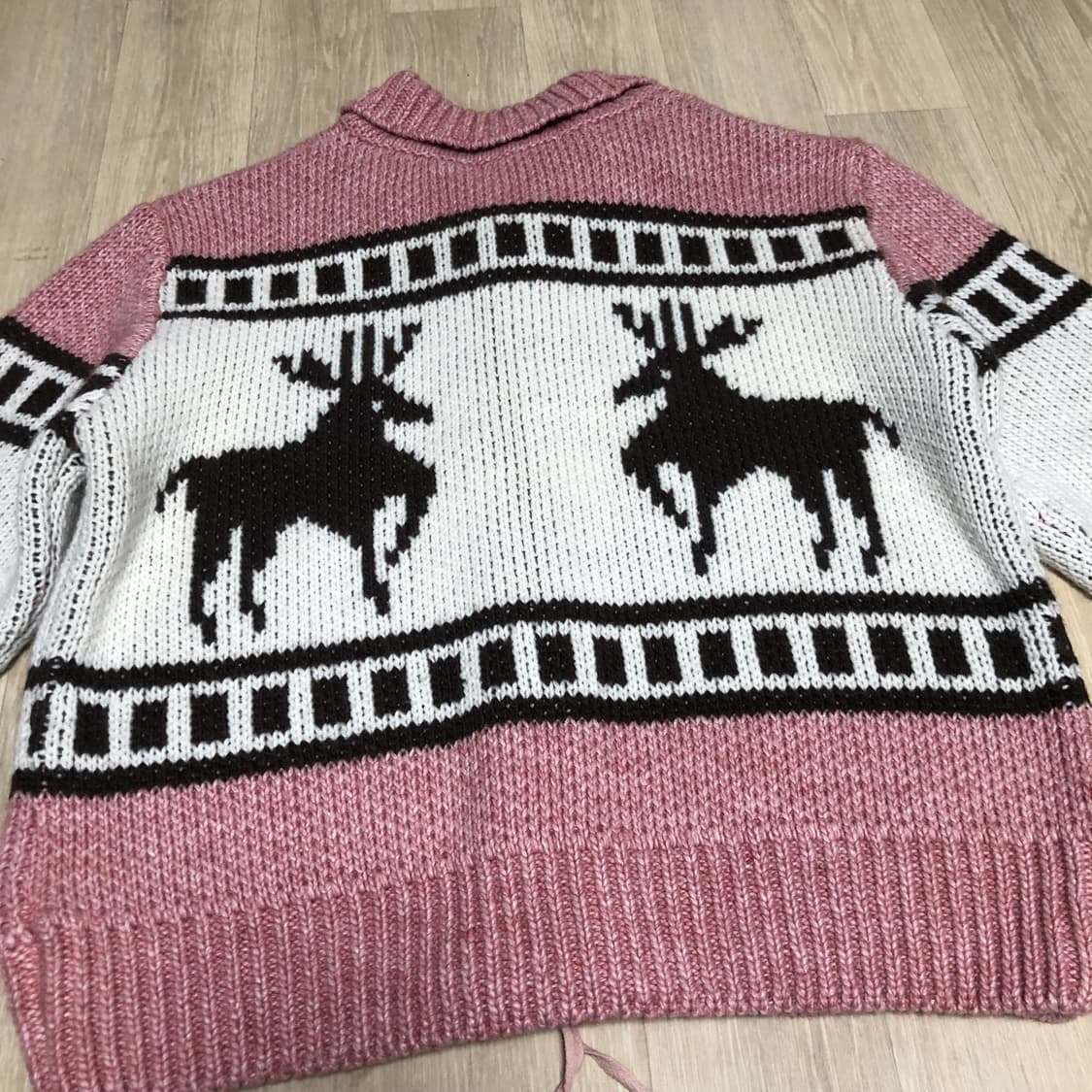 (F) 새상품 파르티멘토 PARTIMENTO 코위찬 니트 집업 가디건 상품이미지10