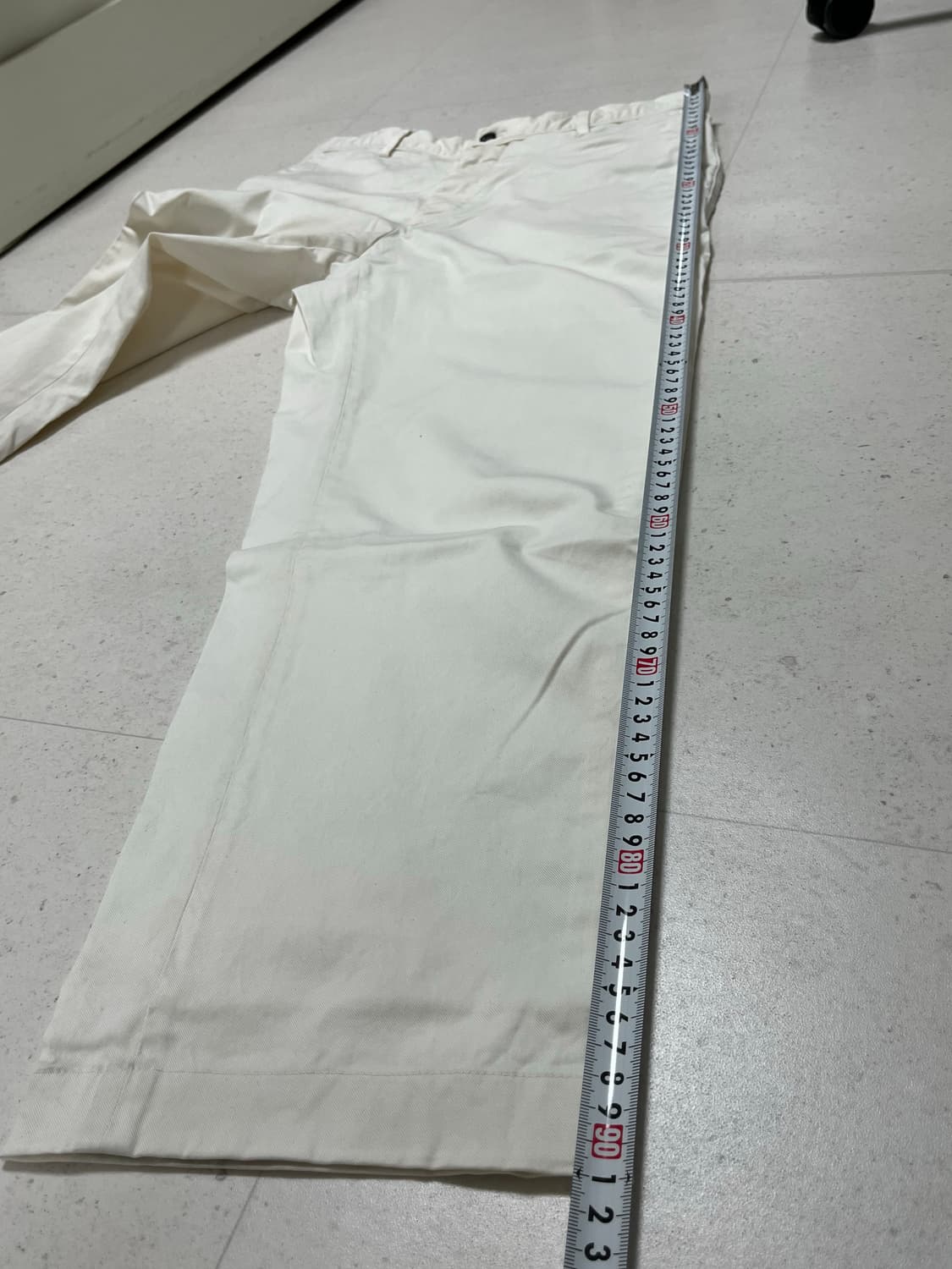 [31] 라이즈앤빌로우 화이트 치노팬츠 상품이미지7