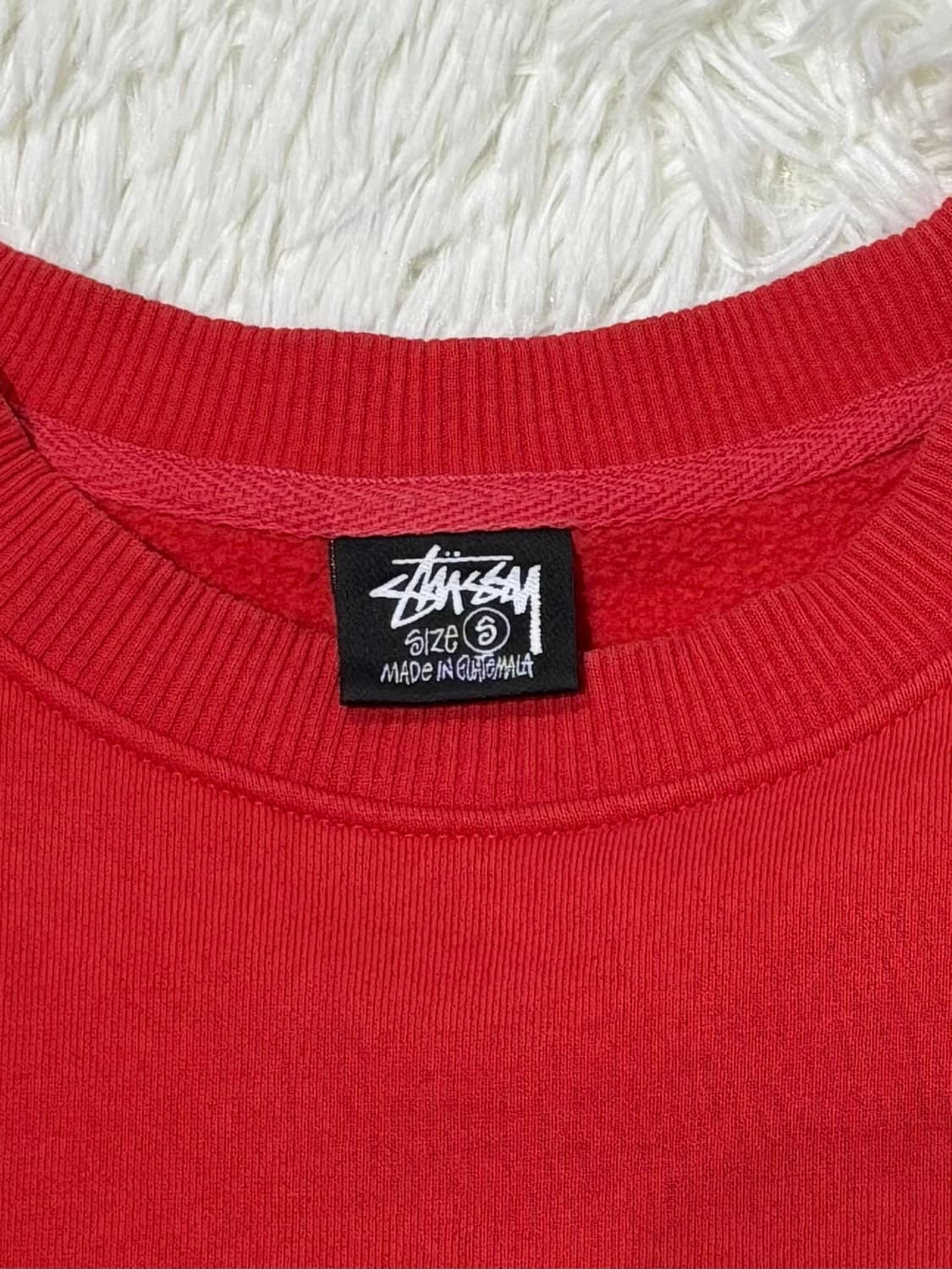 스투시 베이직 레드 빅로고 맨투맨 상품이미지7