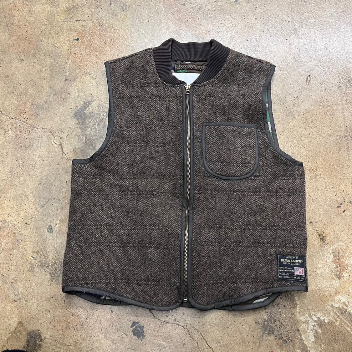 [정품/M] 데님 앤 서플라이 랄프 로렌 트위드 베스트 b10 상품이미지2
