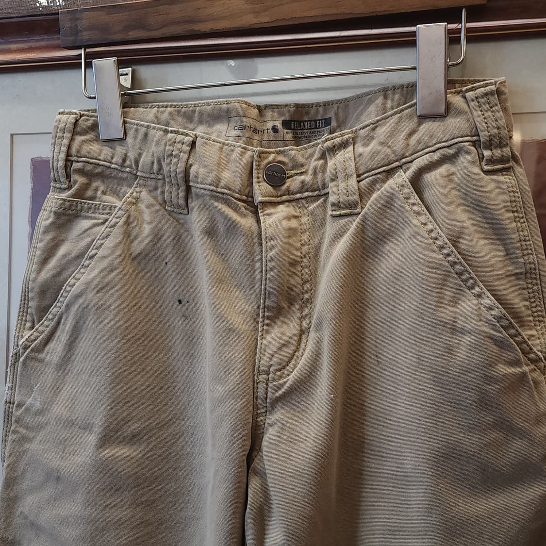 칼하트 워크팬츠 릴렉스드 핏 캔버스 바지 28x30 상품이미지3