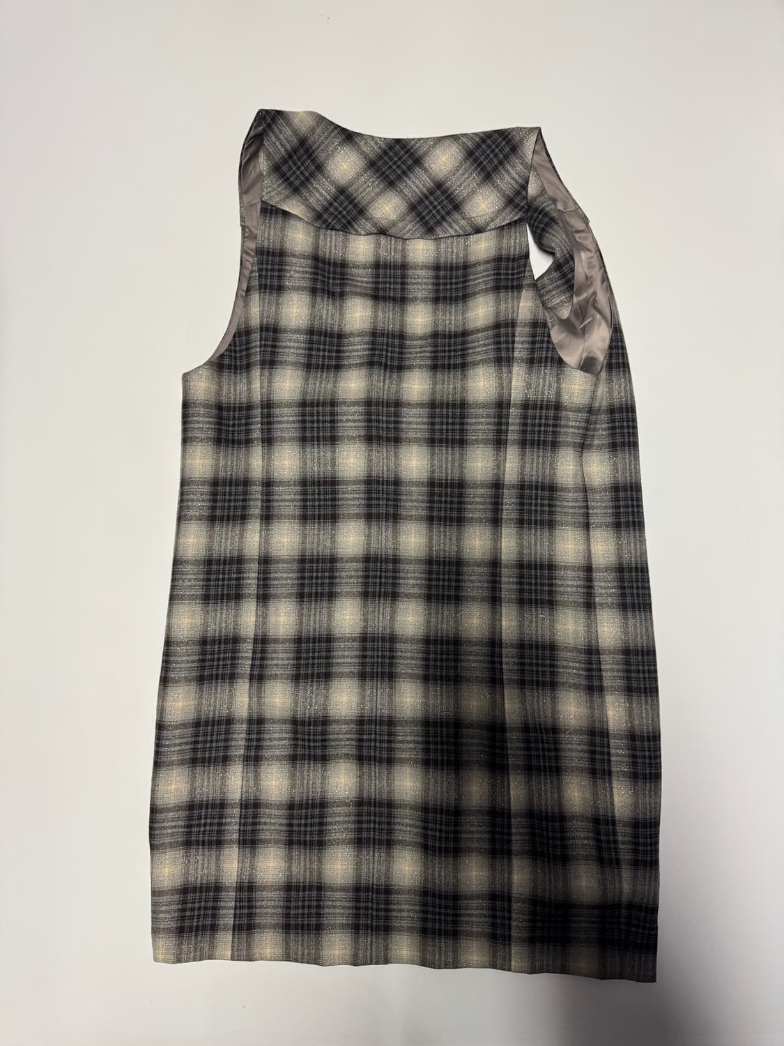 여성 톰보이 Tomboy 플란넨 울 체크 원피스 S 상품이미지2