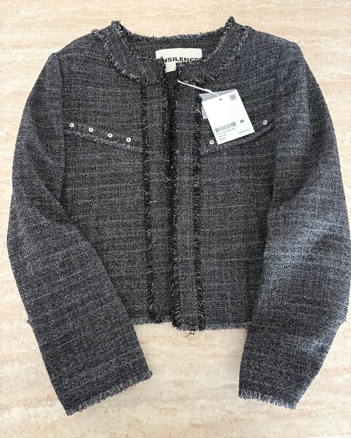 인사일런스 빈티지 스터드 트위드 자켓 상품이미지1