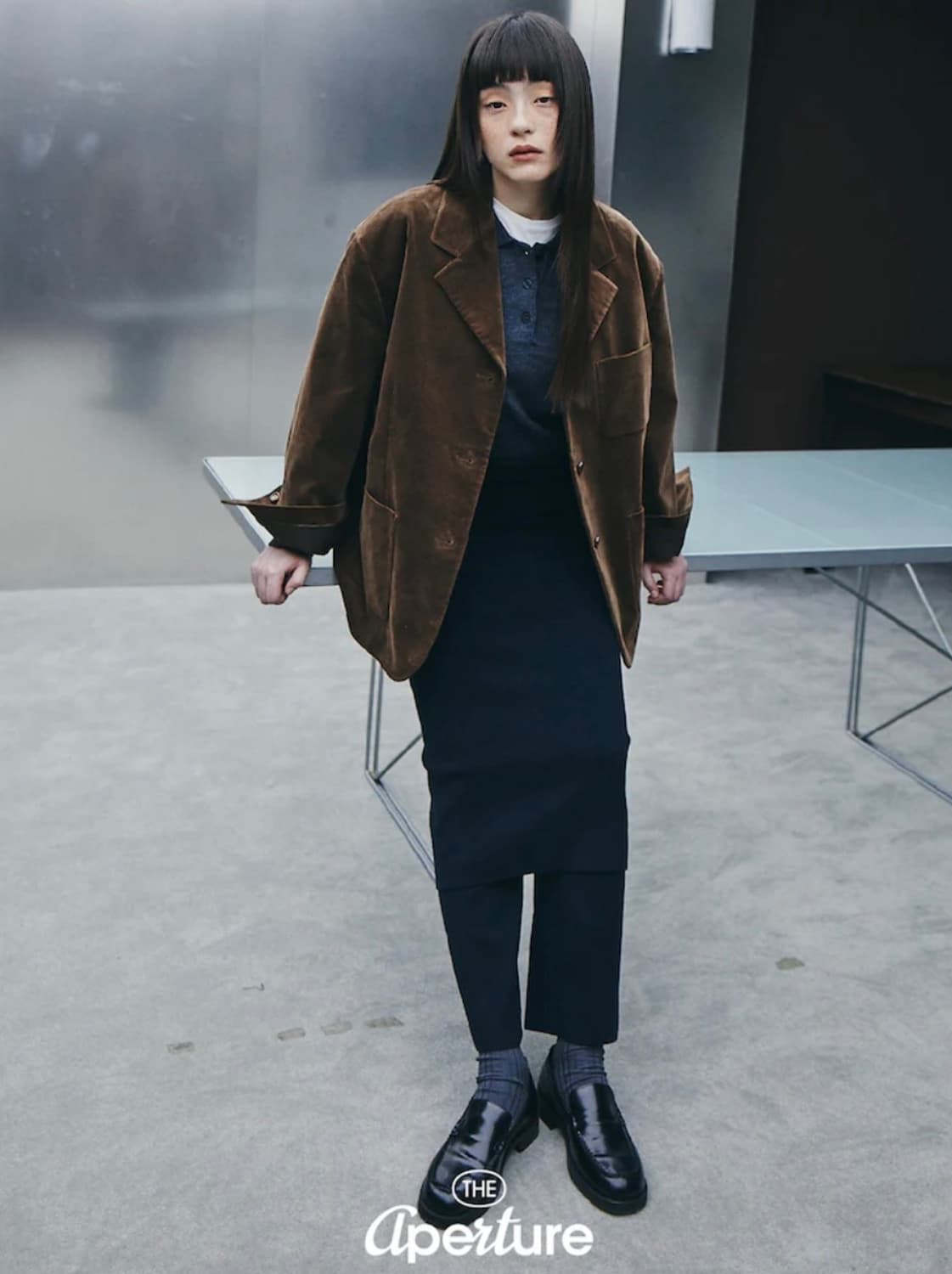 디애퍼처 katy over jacket brown 오버핏자켓 상품이미지3