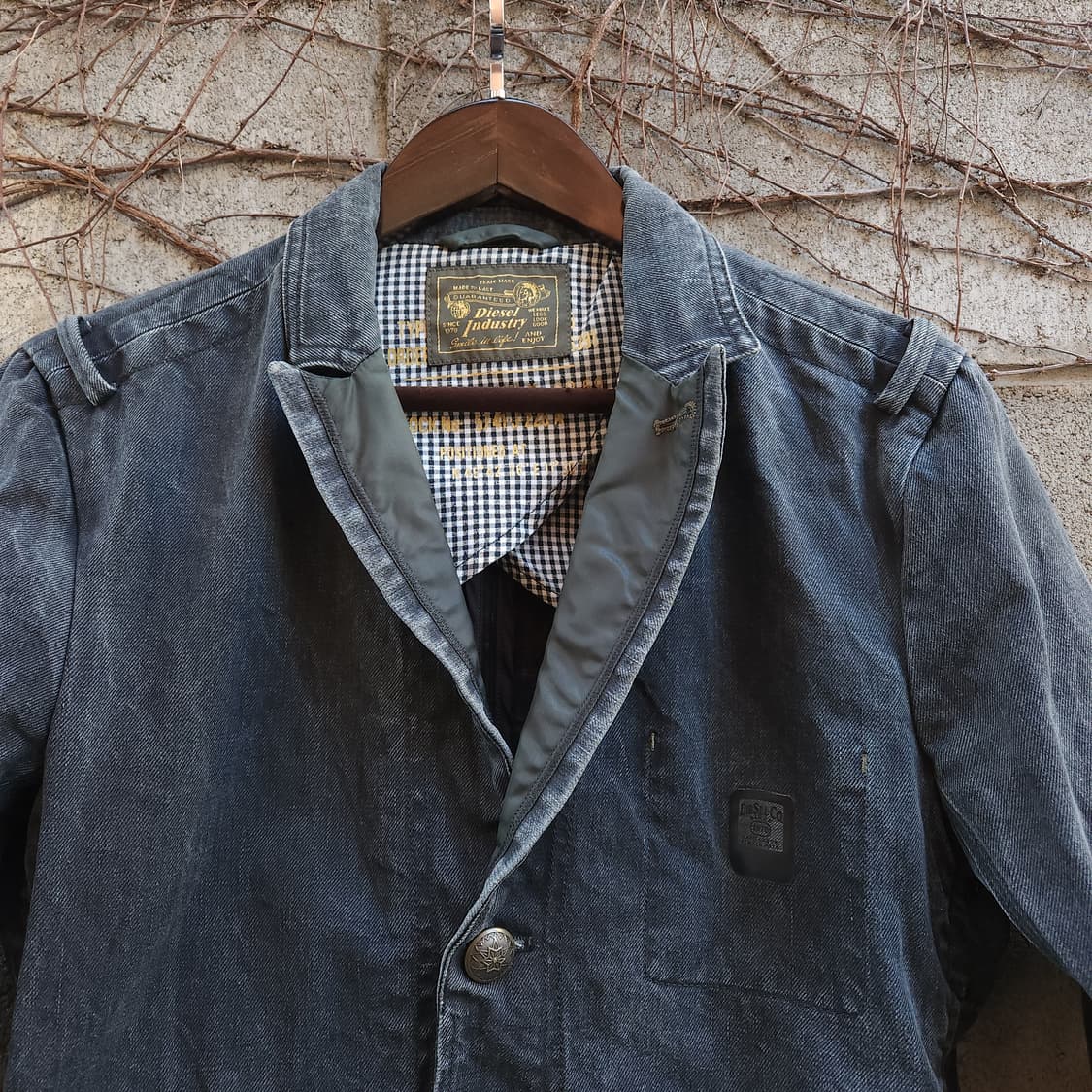 [S] DIESEL VINTAGE 왁스 데님 블레이저 남녀 자켓 상품이미지4