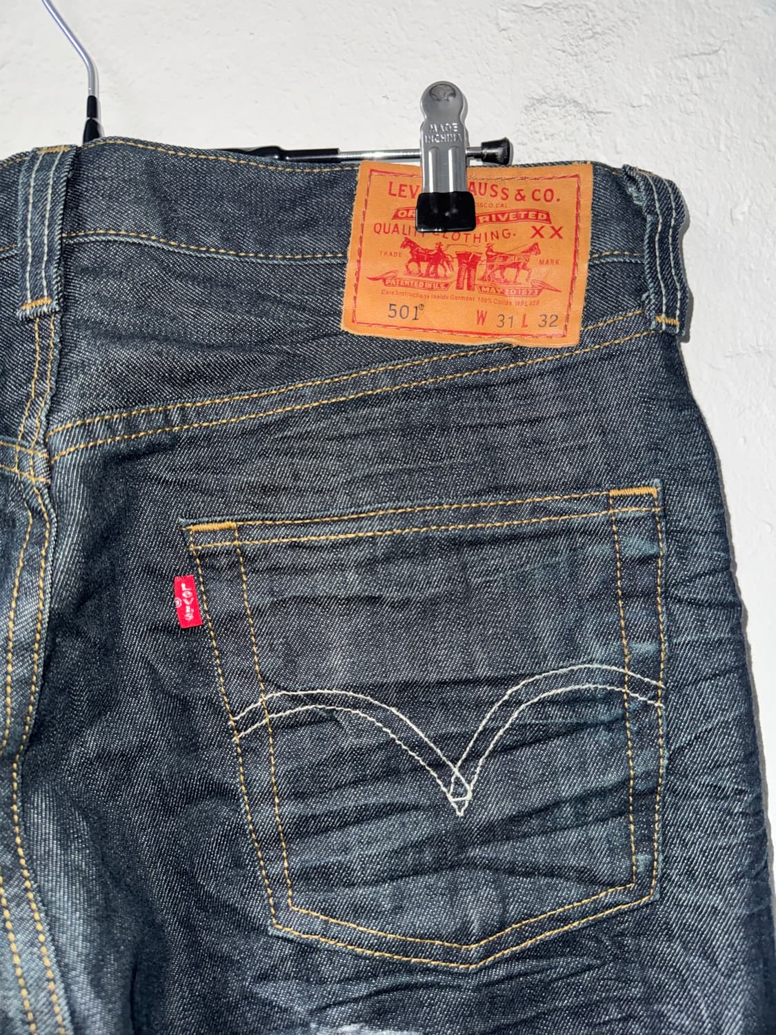[31]Levis 리바이스 501 흑청 데님 팬츠 상품이미지6