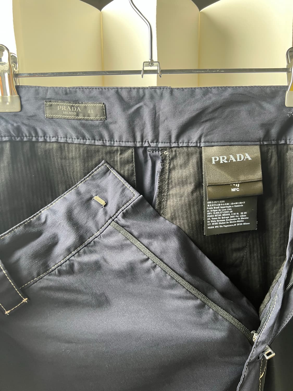 prada 프라다 네이비 반바지 48사이즈 상품이미지4