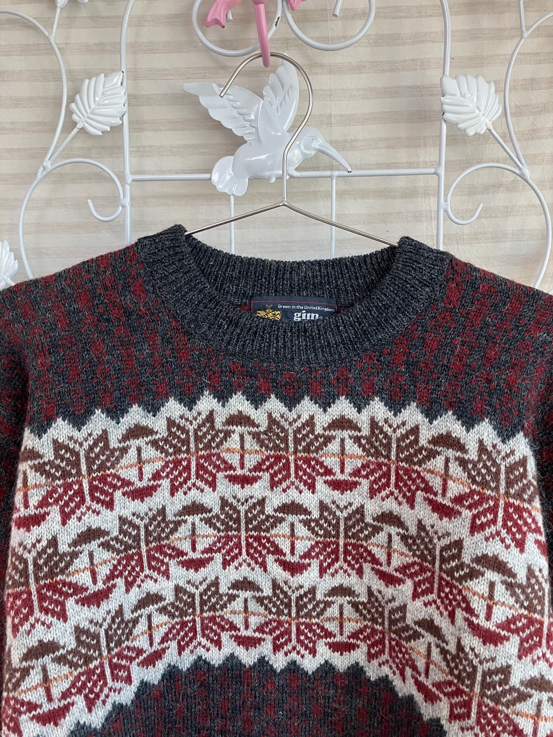 빈티지 눈꽃결정 니트 y2k 스트릿 갸루 펑키 일본빈티지552  상품이미지3