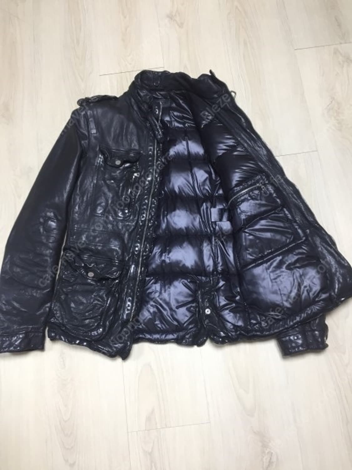 닐바렛 / 버팔로 가죽 패딩 자켓 / XS (95~100) 상품이미지4