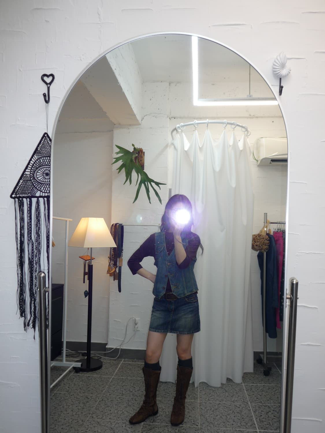 deep blue denim vest 상품이미지4