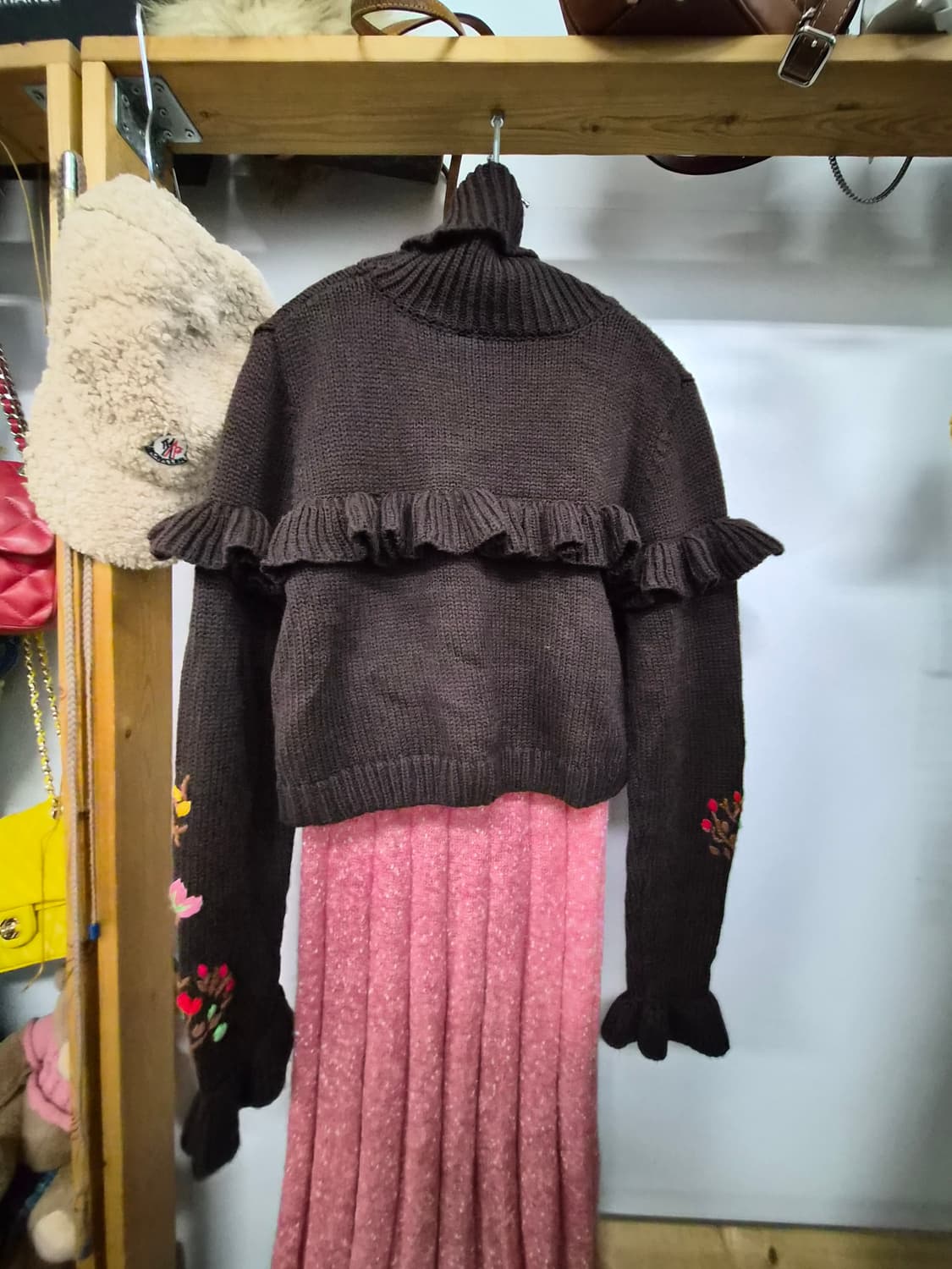 자라 자수프릴니트. mcsister 니트스커트 상품이미지6