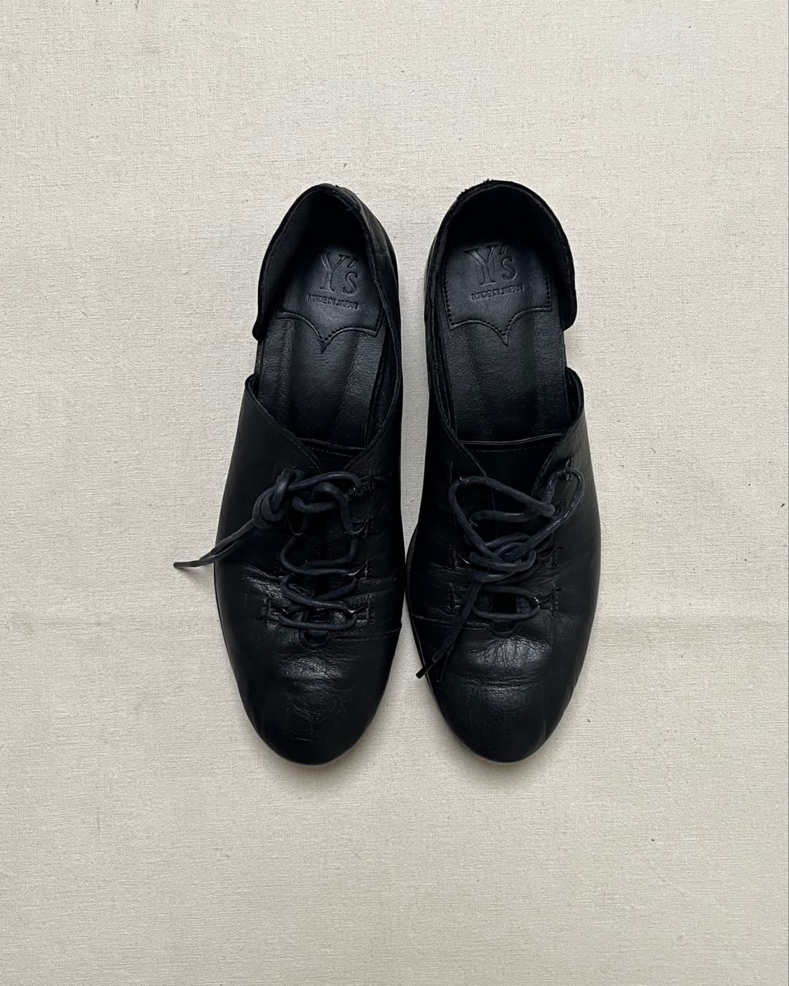 요지야마모토 사이드오픈 레이스업 슈즈 yohji yamamoto y’s 상품이미지2