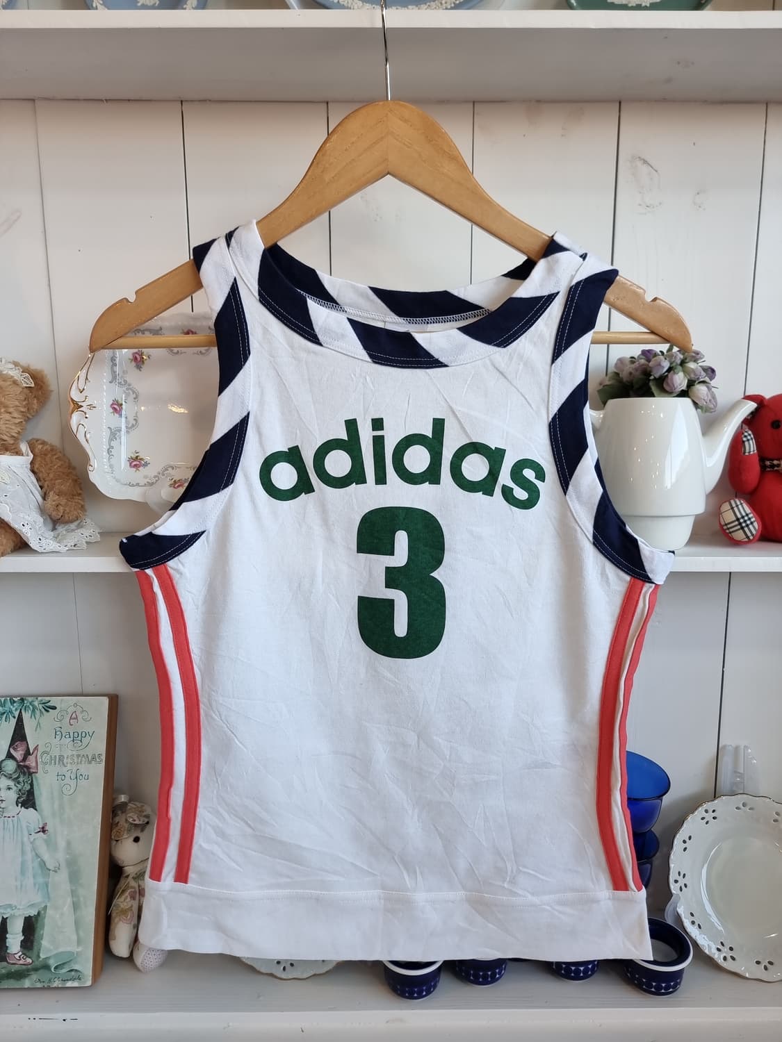 아디다스 민소매 티셔츠 화이트 3번 상품이미지1