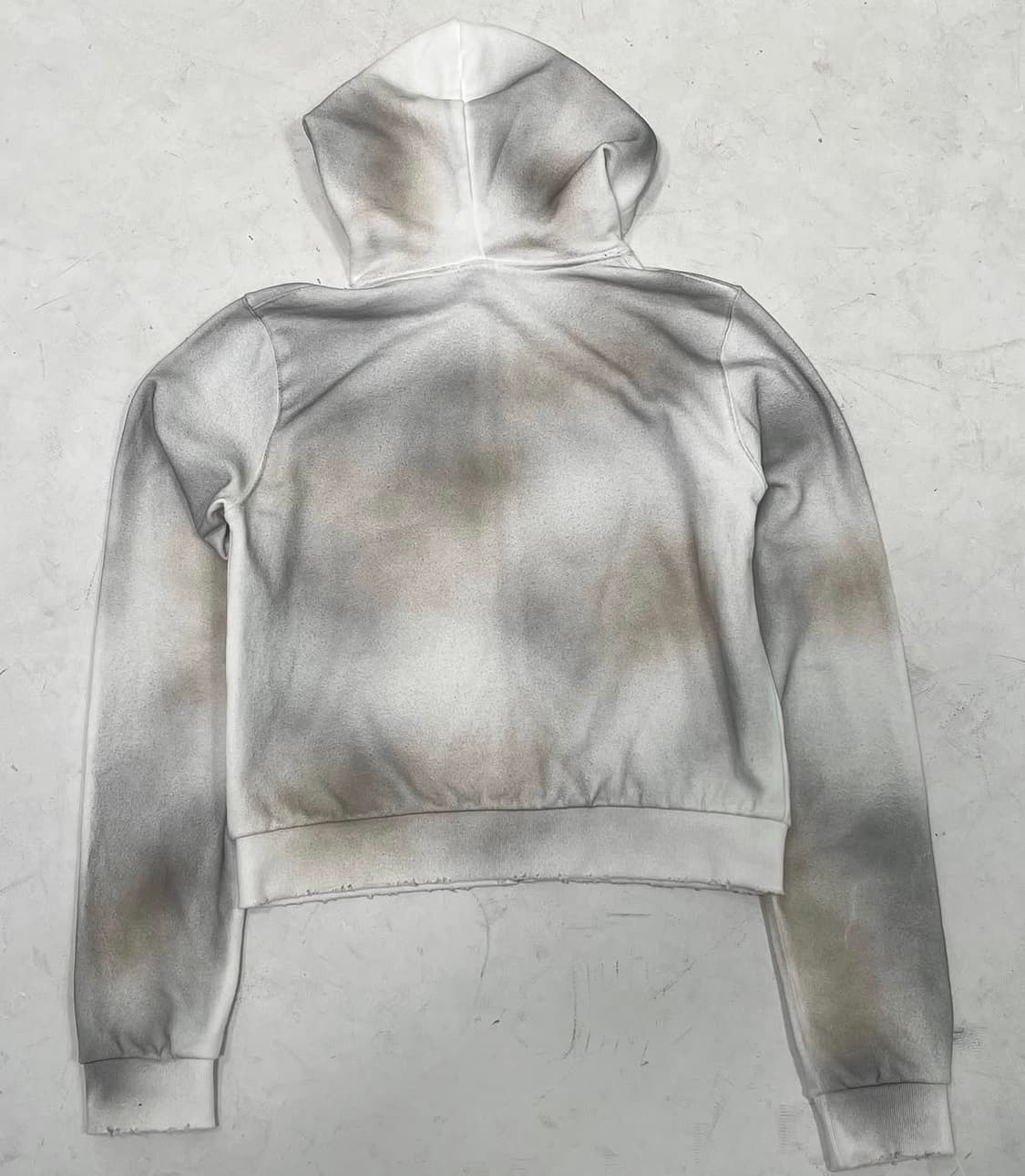 225 washed dragon crop hoodie zip-up 상품이미지2