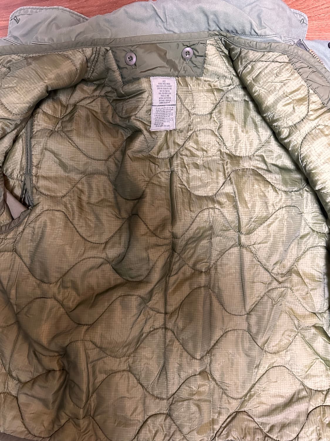 미제 M65 필드자켓 라지레귤러 내피 포함 상품이미지3