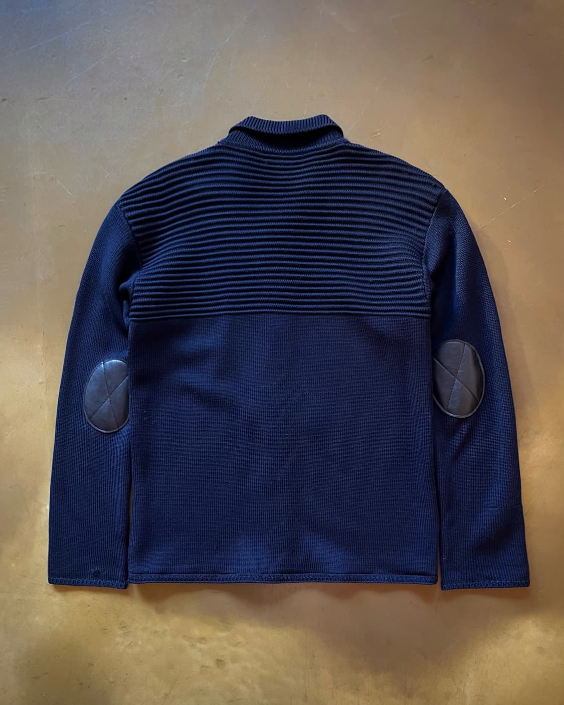 Emporio Armani Leather Patch Knit Zip-Up 상품이미지9