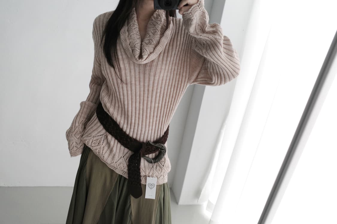 cowl long knit 상품이미지6