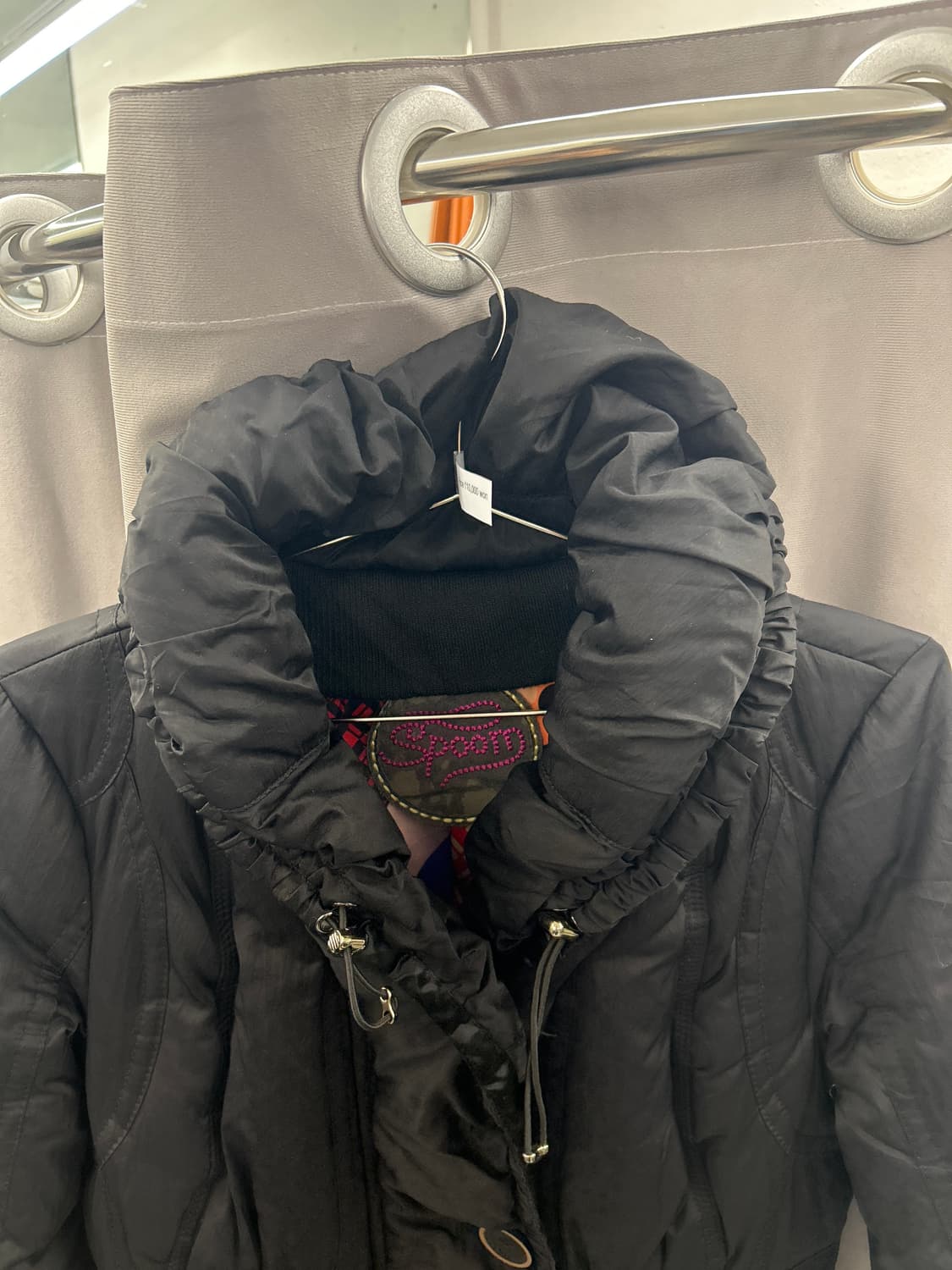 폴라 블랙 미디 패딩 상품이미지5