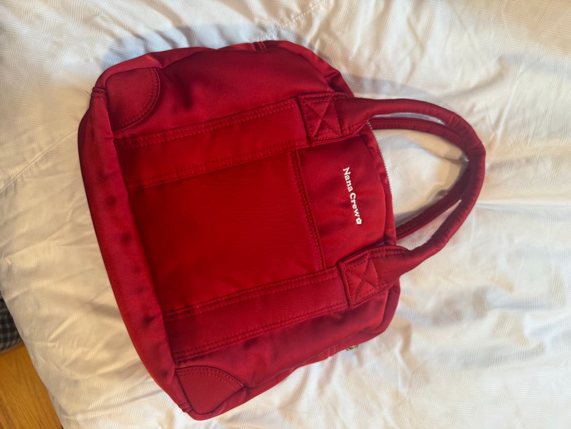 나나크루 미니 닥터 가방 블러드 레드 사틴 상품이미지2