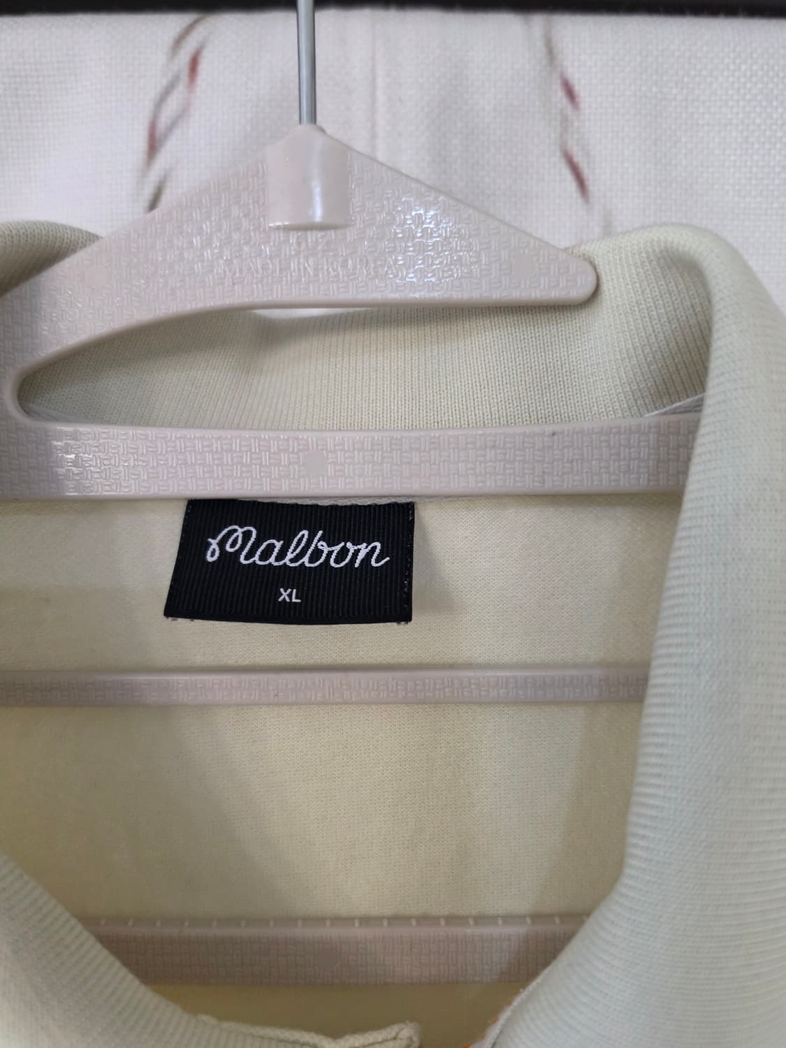 XL)말본 정품 골프 옐로우 반팔 폴로 셔츠 상품이미지4