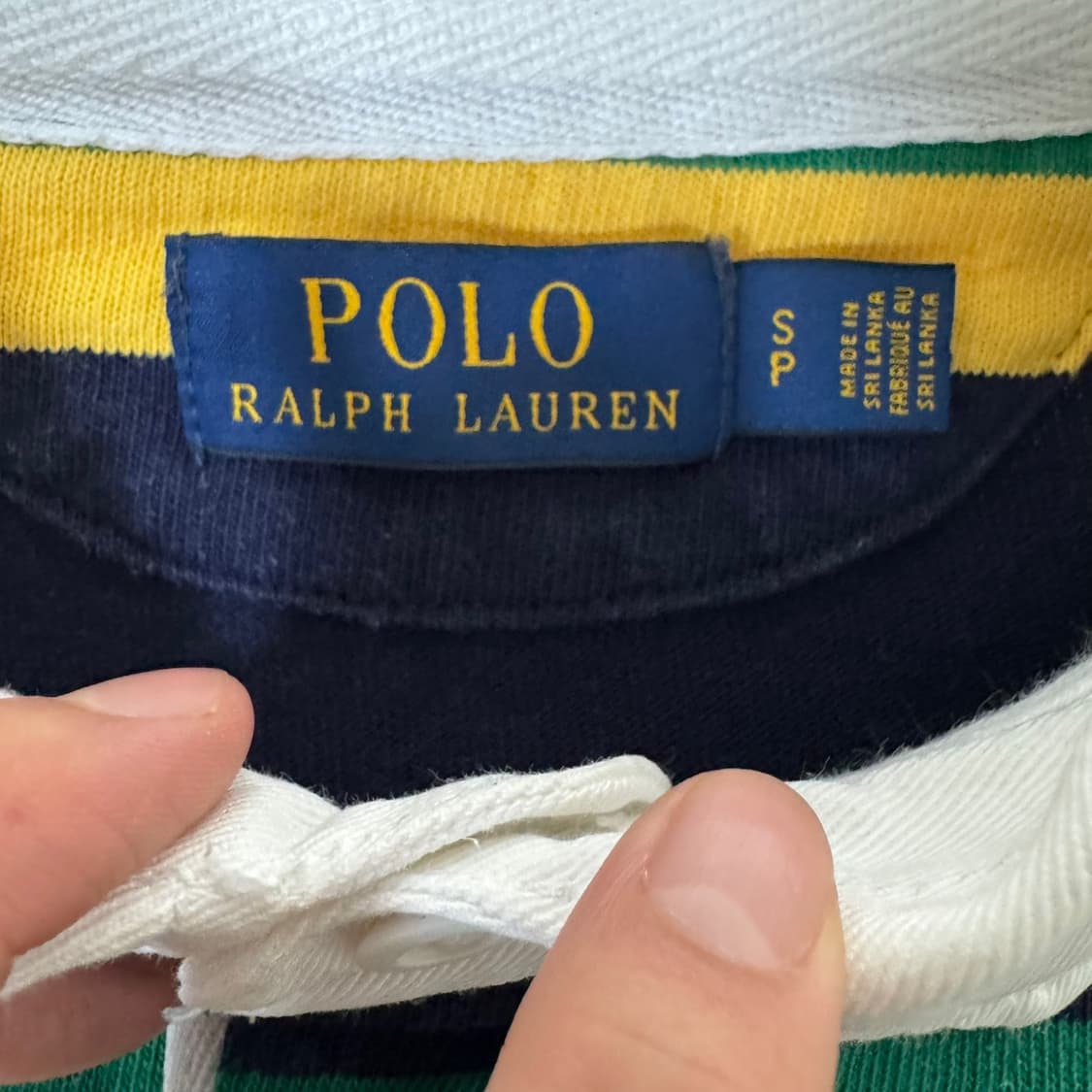 신형 폴로 랄프로렌 단가라 럭비티셔츠  상품이미지3