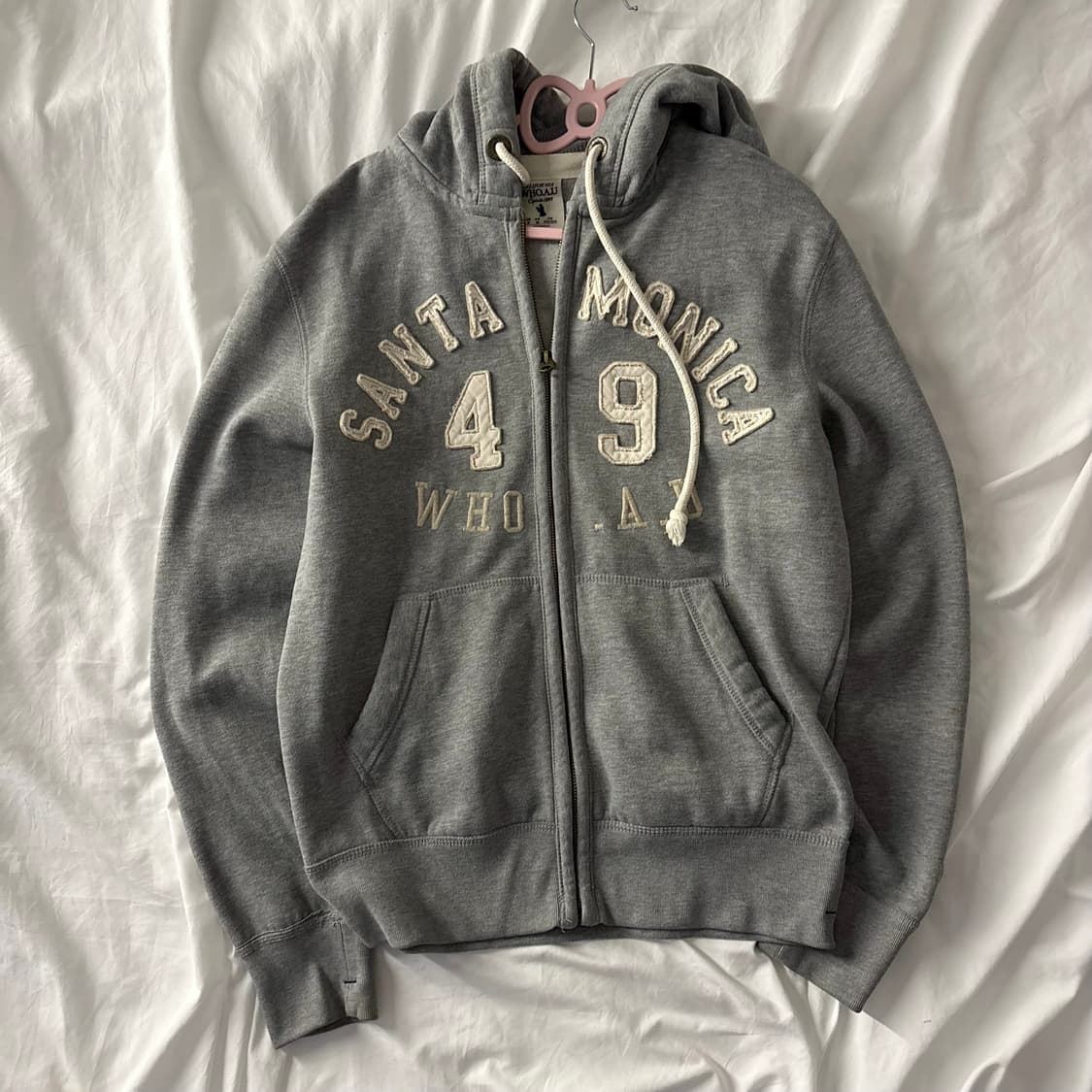 후아유 그레이 후드집업 상품이미지2