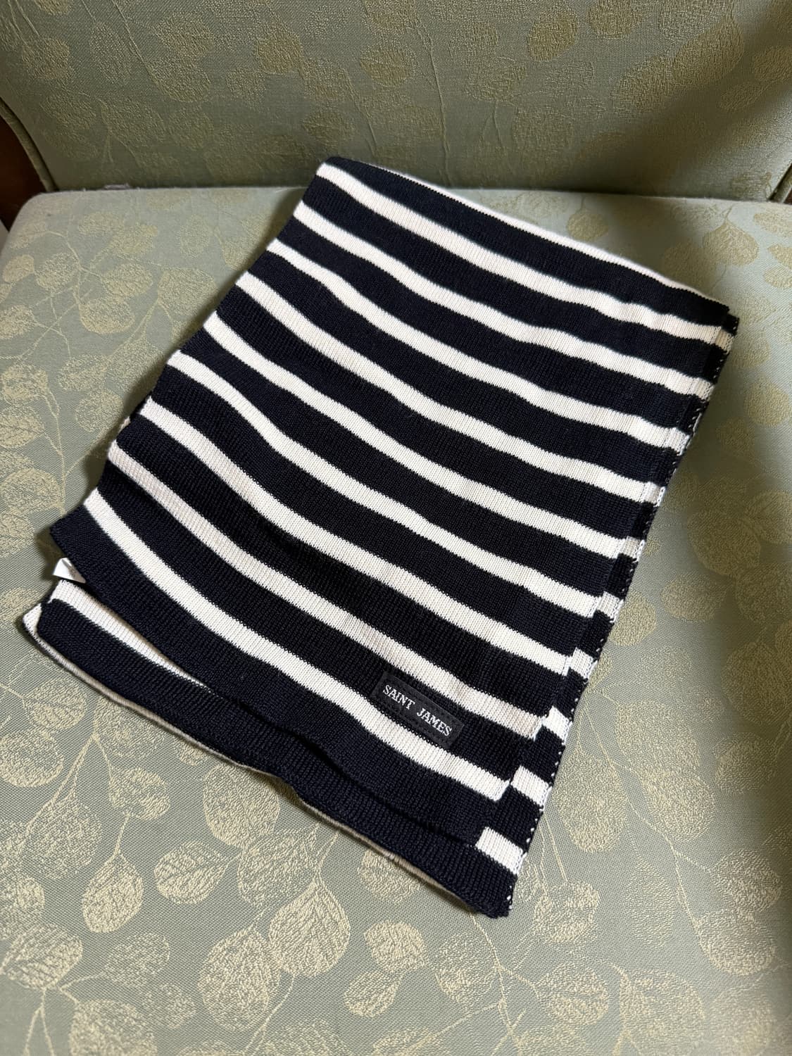 세인트제임스 머플러 블랙/아이보리 상품이미지1