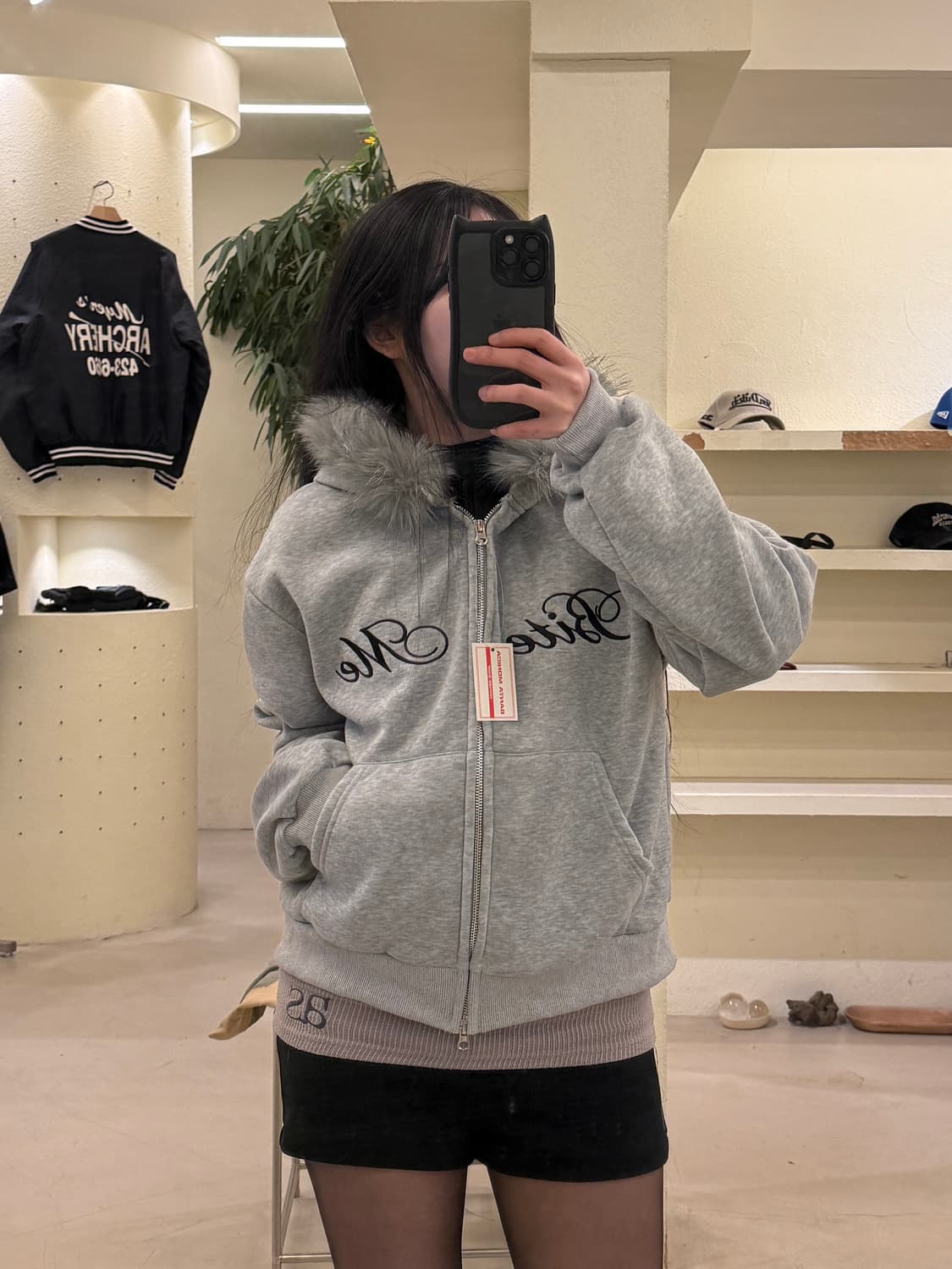 빈티지 레터링 y2k 후드 집업 U162 상품이미지1