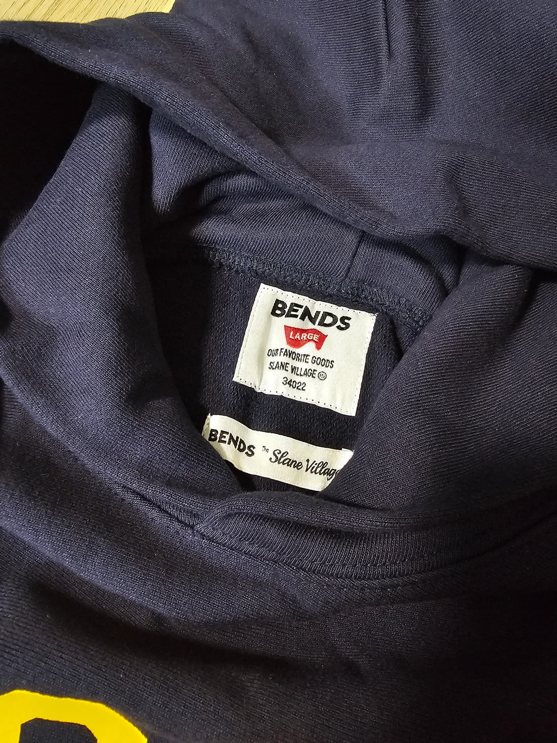 bends 리버스위브 후드 네이비/L 상품이미지3