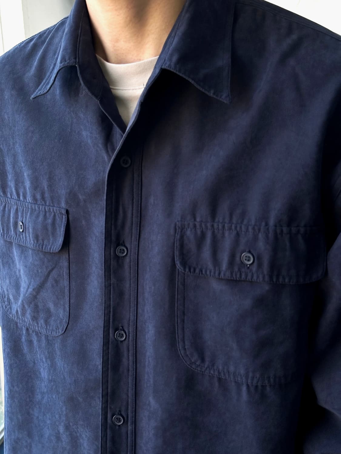 Fake suede fabric L/S shirt 상품이미지9