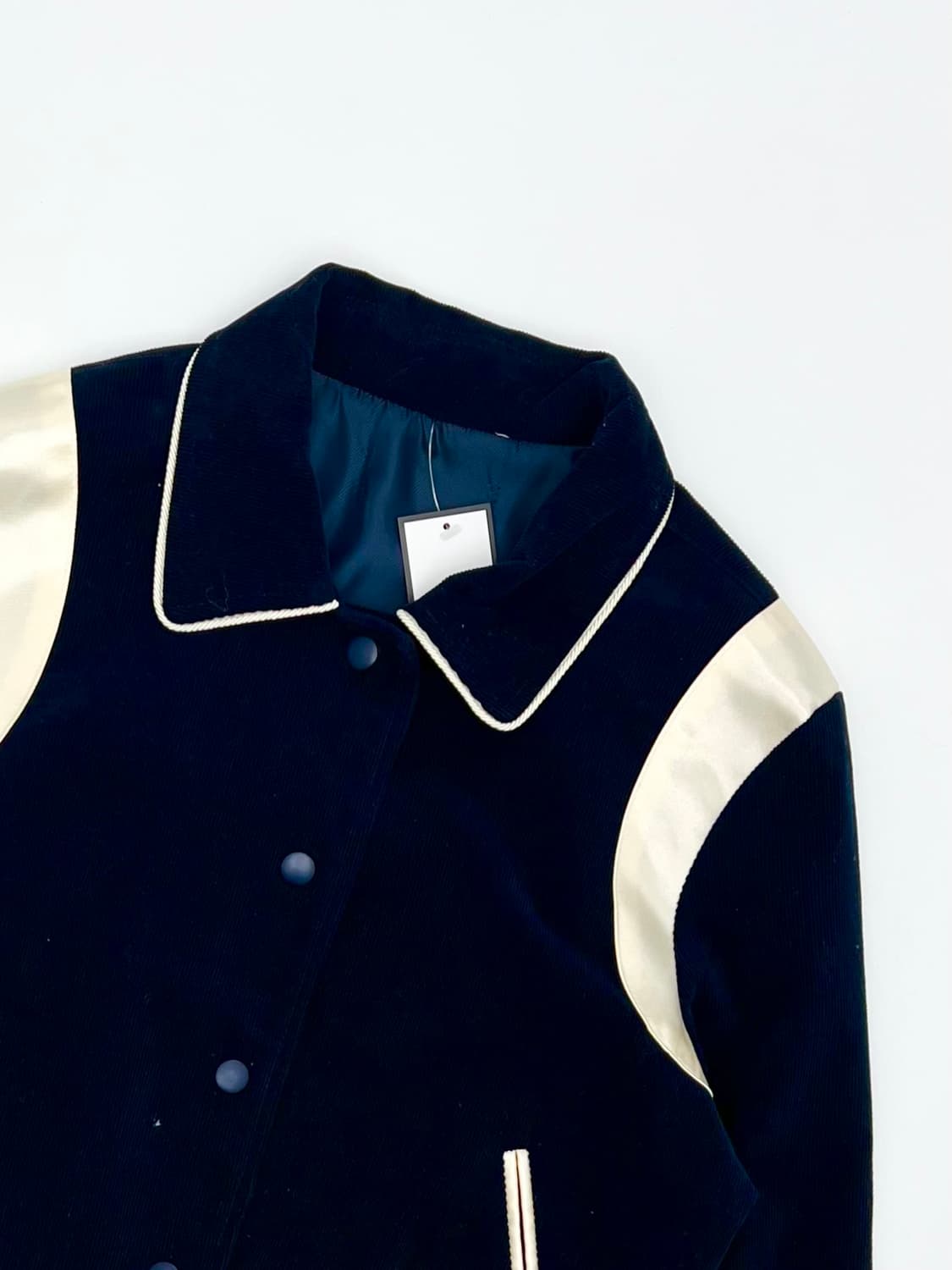 우먼 코듀로이 베이스볼 크롭 자켓 상품이미지2