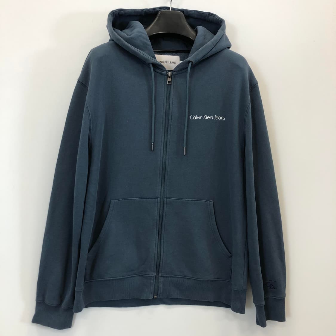 ck 캘빈클라인 베이직 후드집업 L 오버 상품이미지1